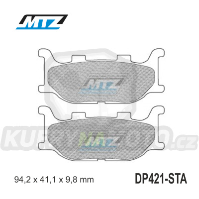 Destičky brzdové DP421-STA - směs Standard