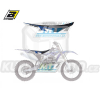 Potah sedla Yamaha YZF250 / 10-13 - barva černo-bílo-modrá - typ potahu Dream