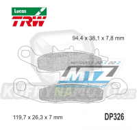 Destičky brzdové DP326-LUEC TRW Lucas MCB697EC - směs Allround Economy