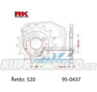 Kolečko řetězové (pastorek) 0437-16zubů RK - Suzuki SP600F + DR600S + DR650RSE