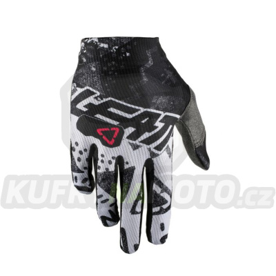 LEATT rukavice CROSS MODEL GPX 1.5 GRIPR TECH WHITE barva bílá/černá velikost S