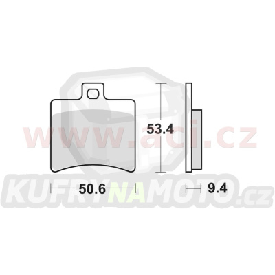 brzdové destičky, BRAKING (semi-metalická směs SM1) 2 ks v balení