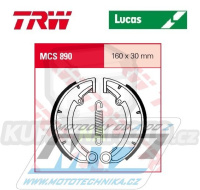 Brzdové obložení (brzdové pakny) TRW Lucas MCS890 - MZ/MUZ TS125 + TS150 + ETZ250 + TS250 + ETZ251 + ETZ251 Kanuni + Saxon Fun 251 + Saxon Tour 251 + ETZ301 Kanuni + 301 Saxon Fun + 301 Saxon Tour + 500 Green Star + R500 + Red Star 500 ...