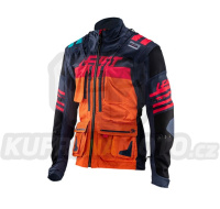 LEATT bunda GPX 4.5 ENDURO X-FLOW JACKET INK/ORANGE barva granátová/oranžová velikost XXL