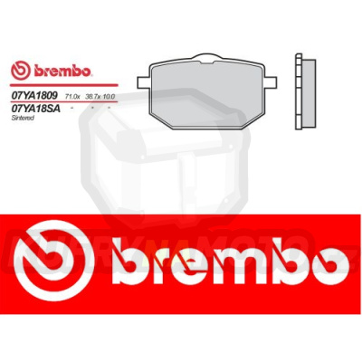 Brzdové destičky Brembo YAMAHA TT 600 r.v. Od 89 -  směs TT Přední