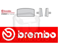 Brzdové destičky Brembo BMW R 100 RS 1000 r.v. Od 76 - 80 směs Originál Přední