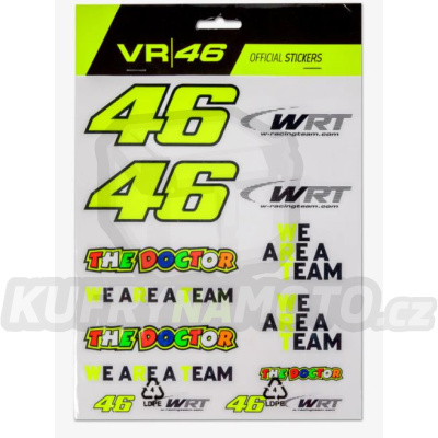 Samolepky Valentino Rossi VR46 WRT velké 498003