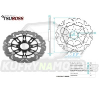 Kotouč brzdový plovovoucí (296/58/6D) zubatý desing - Honda CB600F Hornet / 00-06 + CB600F Hornet S / 00-04