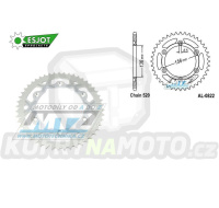 Rozeta řetězová (převodník) Dural 0822-51zubů ESJOT 53-32043-51WT - barva stříbrná - Husqvarna CR+WR+TC+TE+WRE+TXC+SM+SMR + Suzuki DR350+DRZ400 + Cagiva WMX + Gas-Gas EC+ECF+XC+Ranger + Beta RR + Sherco SE+SEF + Rieju MR+XC+Ranger