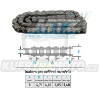 Řetěz rozvodový DID BF05T (100 článků) - Kawasaki KLR250+KLX250 +  KLF+KVF+KEF+KLT Prairie+Bayou+Lakota