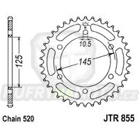 Řetězová rozeta YAMAHA XT 660 Z Tenere 2008-2015 46 zubů, řetěz 520 - akce