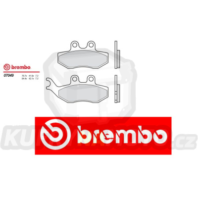 Brzdové destičky Brembo BETA ALP 4-stroke 125 r.v. Od 06 -  směs Originál Přední