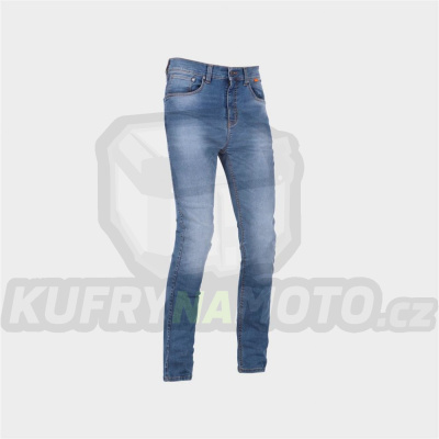 Moto kalhoty RICHA SECOND SKIN JEANS modré zkrácené