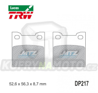 Destičky brzdové DP217-LU TRW Lucas MCB678 - směs Allround