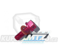 Magnetický výpustný šroub M8x25mm (závit 1,25) - Honda CRF250R / 04-09 + CRF250X / 04-12 - červený