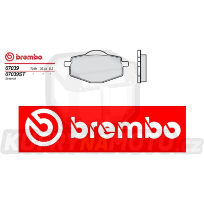 Brzdové destičky Brembo YAMAHA FLY ONE R 150 r.v. Od 98 -  směs Originál Přední