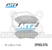 Destičky brzdové DP902-STA - směs Standard