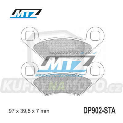 Destičky brzdové DP902-STA - směs Standard