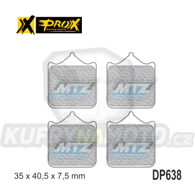 Destičky brzdové DP638-PROX (sada 4ks)