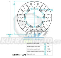 Kotouč brzdový (250/130/9D) - Kawasaki KLR600 / 84-94