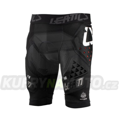 LEATT kraťasy s chráničem IMPACT SHORTS 3DF 4.0 black barva černá velikost S