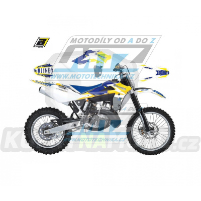 Polepy na motocykl (sada polepů Dream) Husqvarna CR125+CR250+WR125 / 06-08 + WR250 / 06-13 + WR300 / 09-13 - typ polepů Dream3 Graphic - žlutá barevná varianta