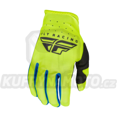 rukavice LITE, FLY RACING - USA 2023 (hi-vis/černá)