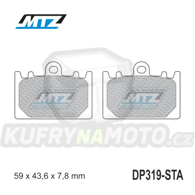 Destičky brzdové DP319-STA - směs Standard