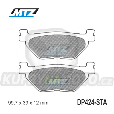 Destičky brzdové DP424-STA - směs Standard