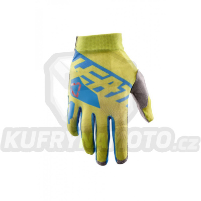 LEATT rukavice CROSS MODEL GPX 2.5 X-FLOW LIME/BLUE barva  žlutá FLUO/modrá velikost XXL