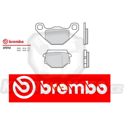 Brzdové destičky Brembo SYM HUSKY 125 r.v. Od 96 - 98 směs Originál Přední