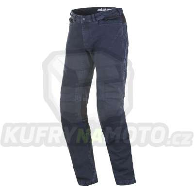 kalhoty, jeansy COMPASS PRO RIDING, ALPINESTARS (tmavá modrá)
