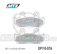 Destičky brzdové DP110-STA - směs Standard