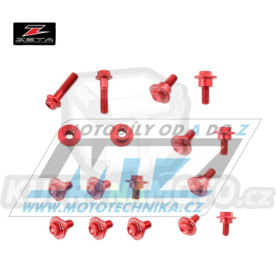 Sada šroubů na plasty - ZETA ZE88-5062 - Honda CRF450R / 21-24 + CRF250R / 22-24 - červené