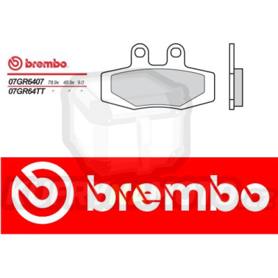 Brzdové destičky Brembo KTM EXC 125 r.v. Od 90 - 91 směs Originál Přední