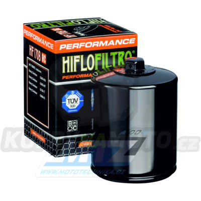 Filtr olejový HF170BRC (HifloFiltro) černý - Harley Davidson XL883 Sportster + XLH883 Sportster + XL1000 + XLS1000 + XLX1000 + XLH1100 + XLH1200 Sportster + XL1200NS Sportster Iron + FLHT Electra Glide + FLHTC-UI Ultra Classic + FLTC Tour Glide...