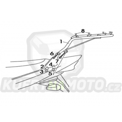 Nosič držák kufru Fehling Suzuki GSF 1200 Bandit (WVCB) 2006 Fehling 6964 TT - FKM593- akce