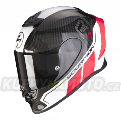 Moto přilba SCORPION EXO-R1 CARBON AIR CORPUS II  černo/neonově červená