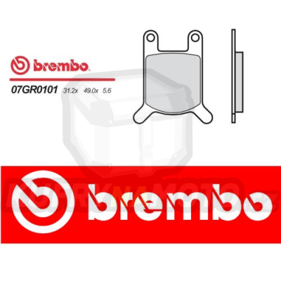 Brzdové destičky Brembo HERCULES RX 9 air cooled 80 r.v. Od 82 - 83 směs Originál Přední