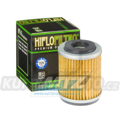 Filtr olejový HF143 (HifloFiltro) - MBK 125XC Flame + Yamaha YTM225 + YFM200 + YFB250 Timberwolf + YFM250 + SR125 + TW125 + XT125 + BW200 + TW200 + XT225 + TT225 + TT-R225 + TT-R230 +  TT350 + XT350 + TT600 + XC125T + 150 Fly One