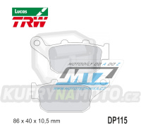 Destičky brzdové DP115-LUSRM TRW Lucas MCB585SRM - směs Sinter Scooter