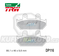 Destičky brzdové DP116-LUSV TRW Lucas MCB624SV - směs Sinter Road