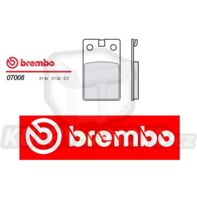 Brzdové destičky Brembo FANTIC MOTOR STRADA HP1 125 r.v. Od 85 -  směs S T Přední