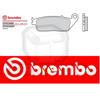 Brzdové destičky Brembo HONDA VTR 250 r.v. Od 98 -  směs SP Přední