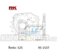 Kolečko řetězové (pastorek) 1537-15zubů RK - Kawasaki Z900 + Z900 ABS + Z900RS + KLZ1000 Versys + NINJA 1000SX + KLV1000 + Z1000 + Z1000R + Z1000SX + ZX1000 + ZX9R + ZX10R + ZX10RR