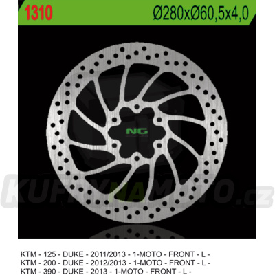 Brzdový kotouč moto NG 1310