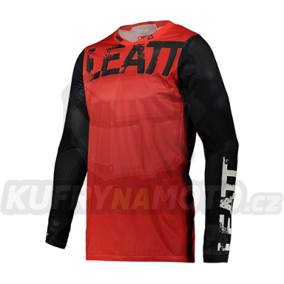 LEATT TRIČKO MOTO 4.5 X-FLOW dres ČERVENÉ BARVY ČERVENÉ / ČERNÉ VELIKOST L-5021020362-akce