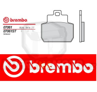 Brzdové destičky Brembo PIAGGIO MP3 250 r.v. Od 06 -  XS směs Zadní