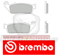 Brzdové destičky Brembo HONDA SILVER WING 600 r.v. Od 00 -  XS směs Zadní