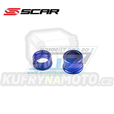 Rozpěrky na osu předního kola SCAR - Yamaha YZ125 / 08-23+YZ125X / 20+YZ250 / 08-23+YZ250X / 16-20+YZF250 / 07-13+YZF450 / 08-13 - modré